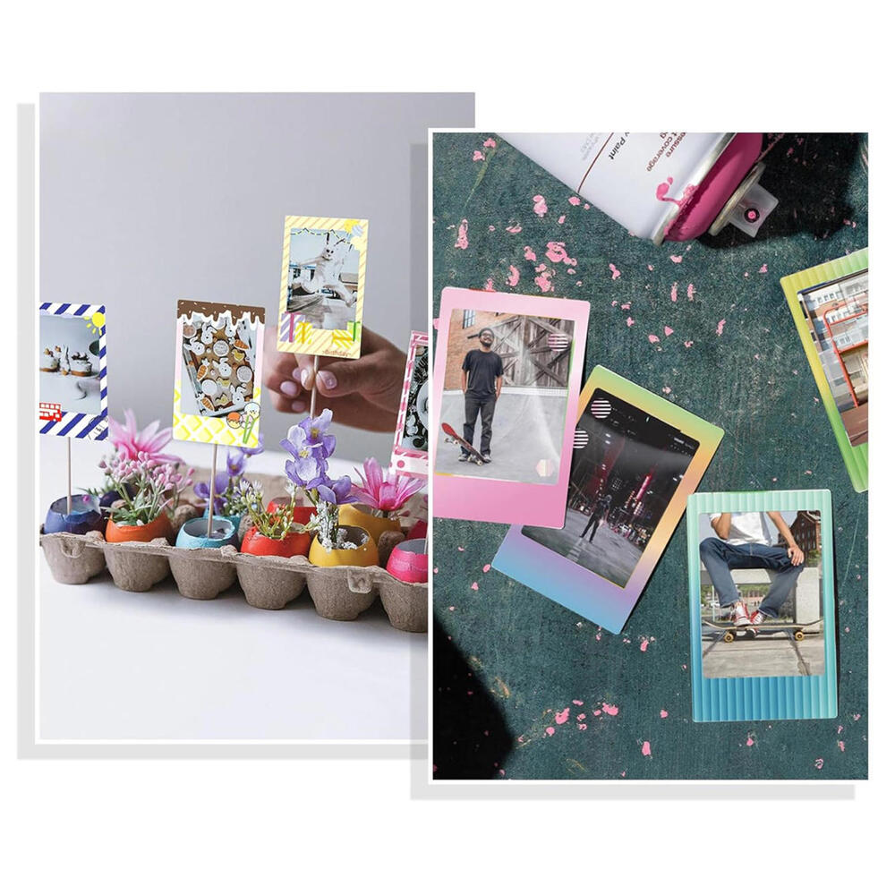 Polaroid Mini Frame Sticker Bundle 8 Packs Wedding Party Pastel Black White